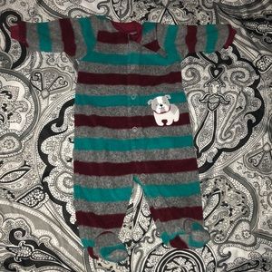 Newborn fleece onesie